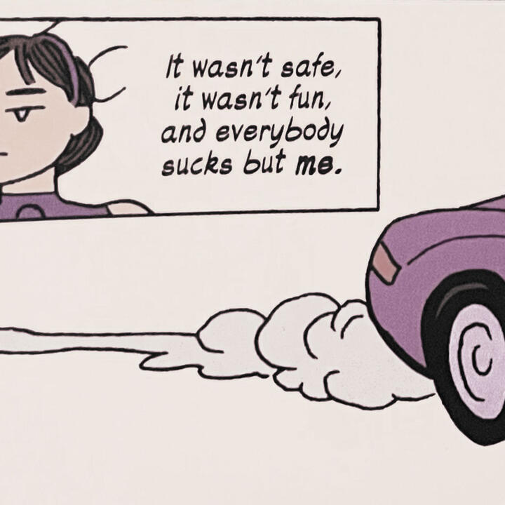 kate bishop it wasn't safe it wasn't fun and everybody sucks but me